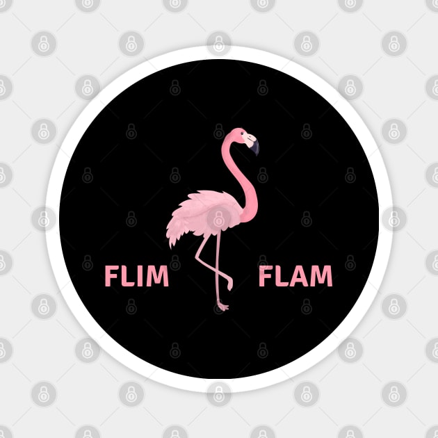 Flim Flam Flamingo Youtube Kids Magnet by artvoria